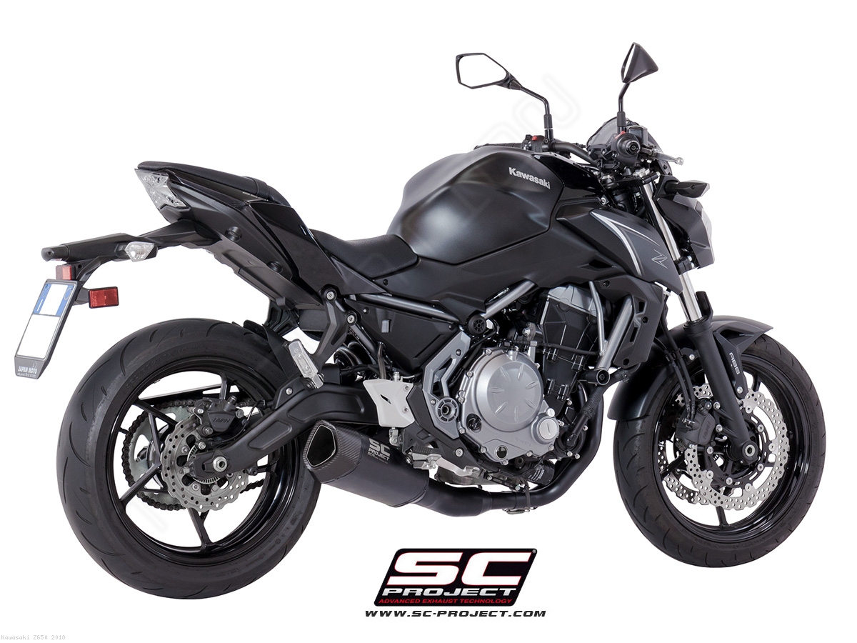 Kawasaki z650 slip on exhaust best sale