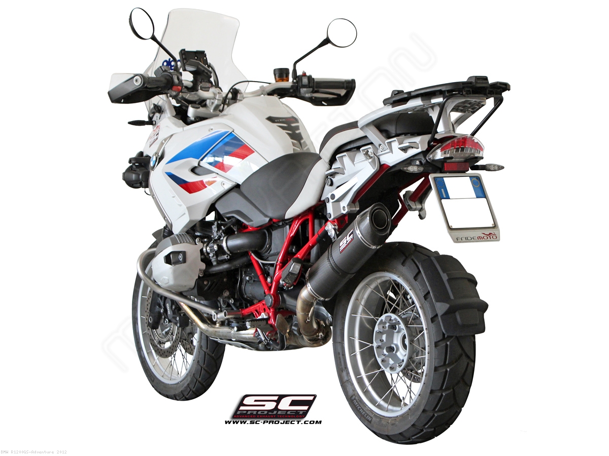 Oval Exhaust BMW R1200GS Adventure 2012 B02 02C