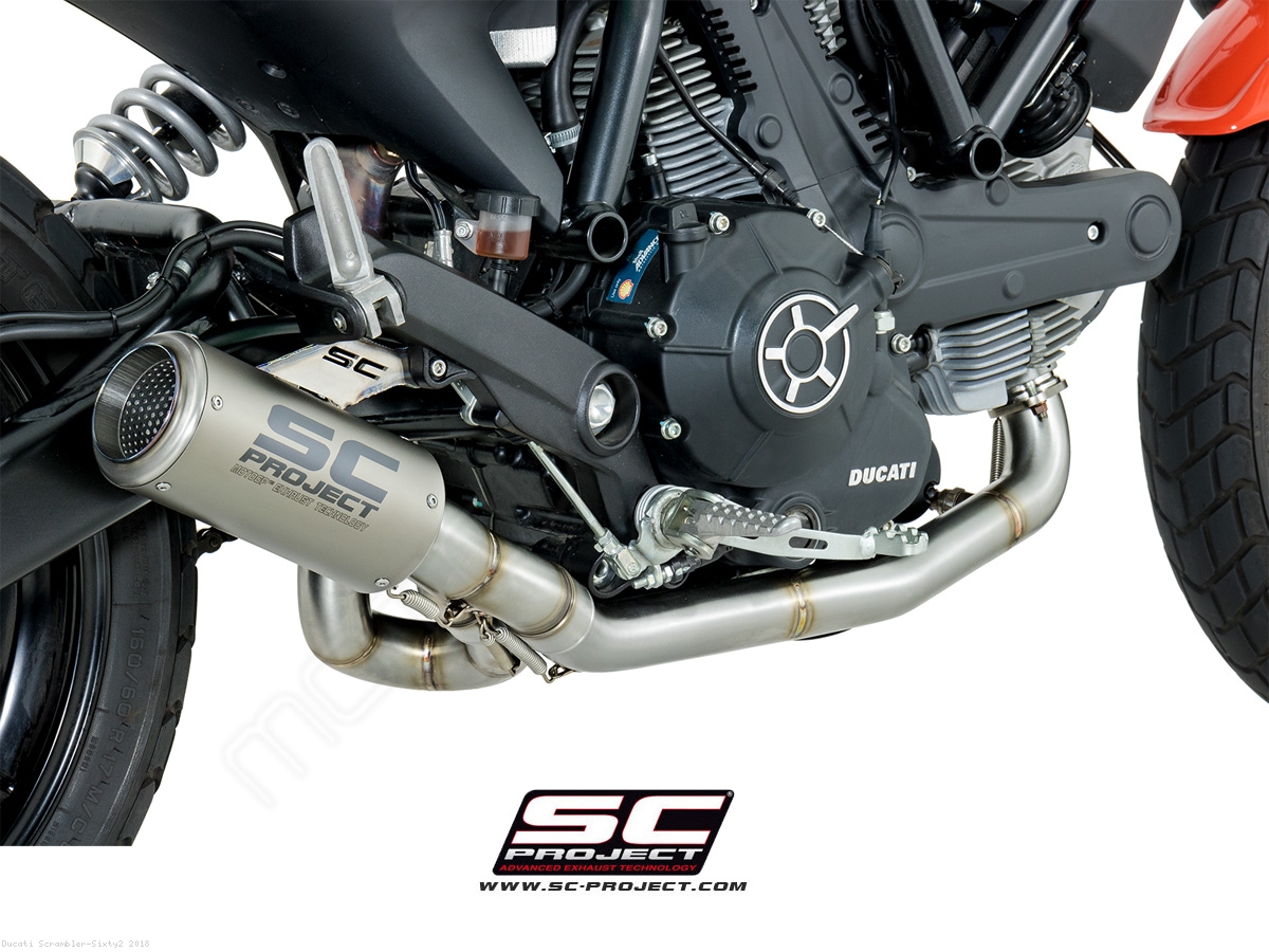 CR T Exhaust Ducati Scrambler Sixty2 2018 D23 C38