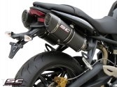 Oval High Mount Exhaust by SC-Project Triumph / Street Triple / 2009