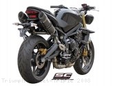 Oval High Mount Exhaust by SC-Project Triumph / Street Triple / 2008