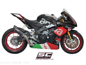 Race Oval Exhaust by SC-Project Aprilia / RSV4 RF / 2016
