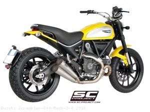 Conic Twin Exhaust by SC-Project Ducati / Scrambler 800 Mach 2.0 / 2018