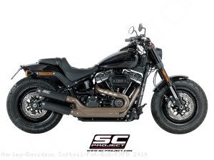 Dual GP-EVO Exhaust by SC-Project Harley Davidson / Softail Fat Bob FXFB / 2019