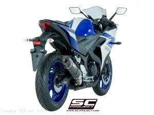 Oval Exhaust by SC-Project Yamaha / YZF-R3 / 2015